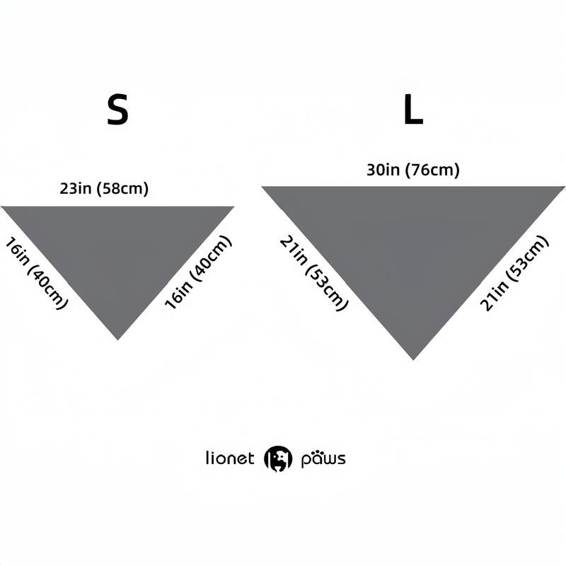 Lionet Paws Halloween Dog Bandana - Fashionable Soft Cotton Pumpkin Scarf for Small to Large Dogs