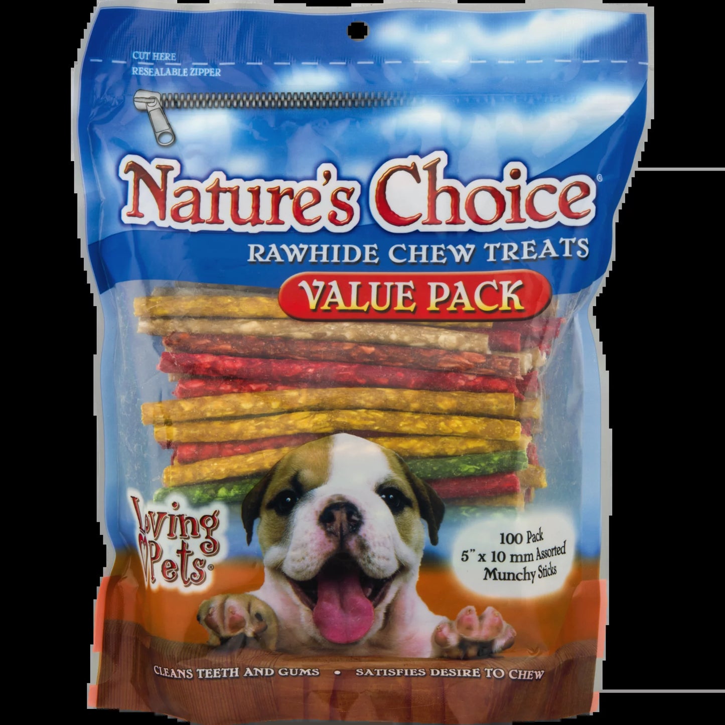 Loving Pets Rawhide Chew Treats for Dogs, 100.0 PACK