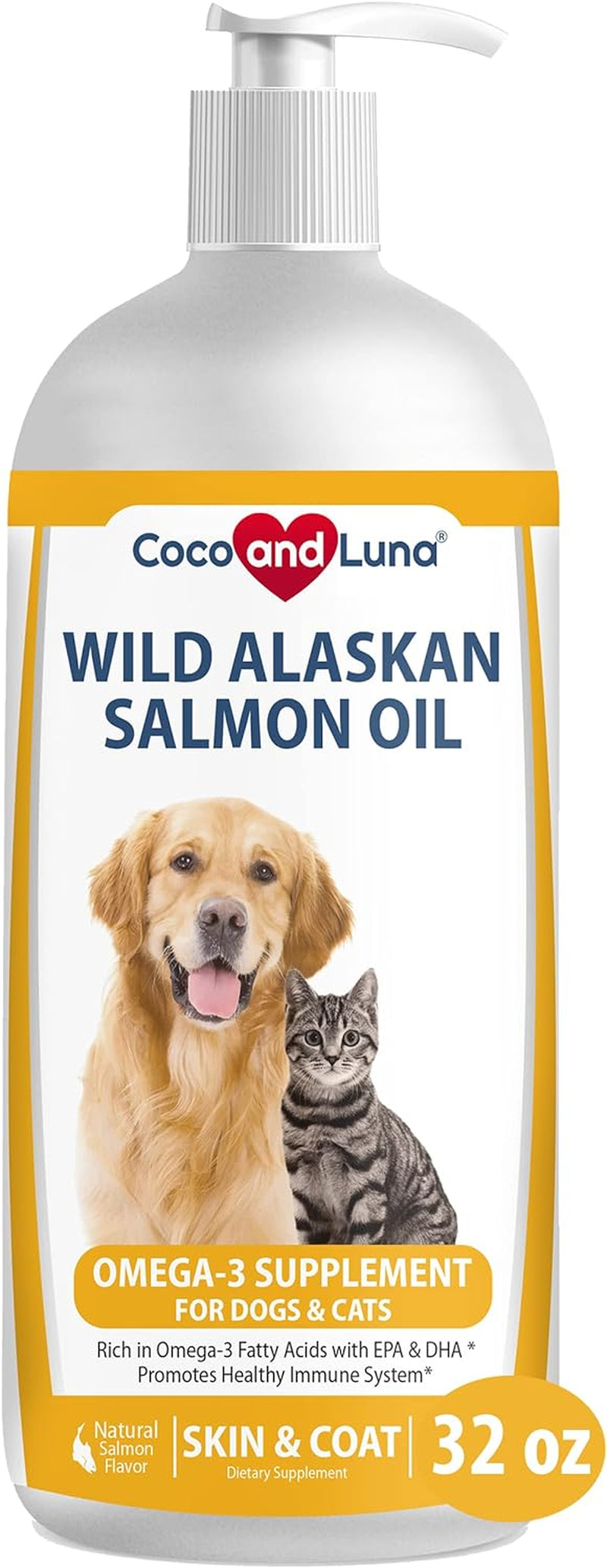 ๐พ Coco and Luna Wild Alaskan Salmon Oil โ Natural Supplement for Dogs & Cats