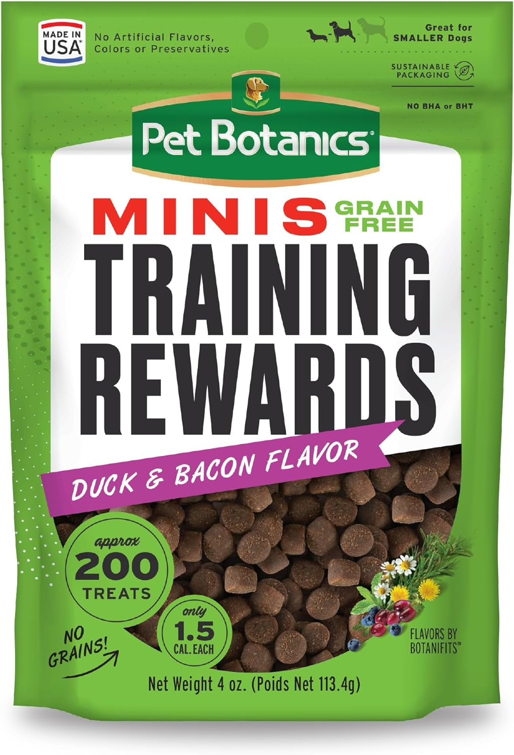 Duckin' Delicious Bacon Bites: A 200-Treat Bag of Chewy Goodness for Your Pup's Training Triumphs!
