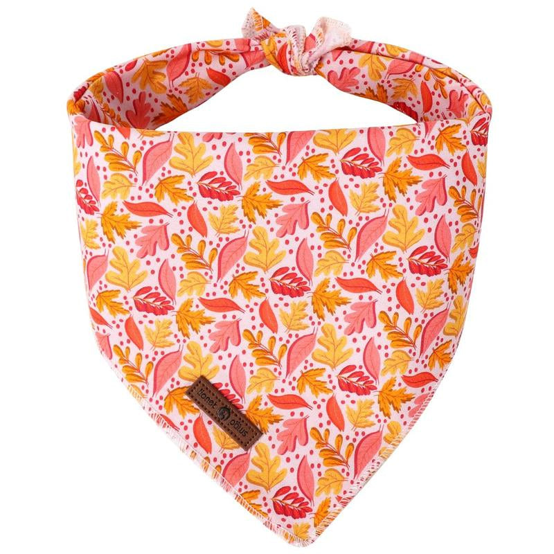 Lionet Paws Halloween Dog Bandana - Fashionable Soft Cotton Pumpkin Scarf for Small to Large Dogs