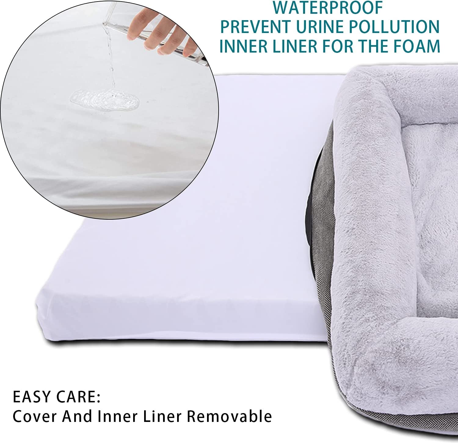 The Snuggly Sumo Slumber Station: Extra-Large Plush Dog Couch with Bolster Armrests for the Pampered Pup, Removable Cover for Easy Cleaning, and No-Skid Bottom for When They Get Groovy!