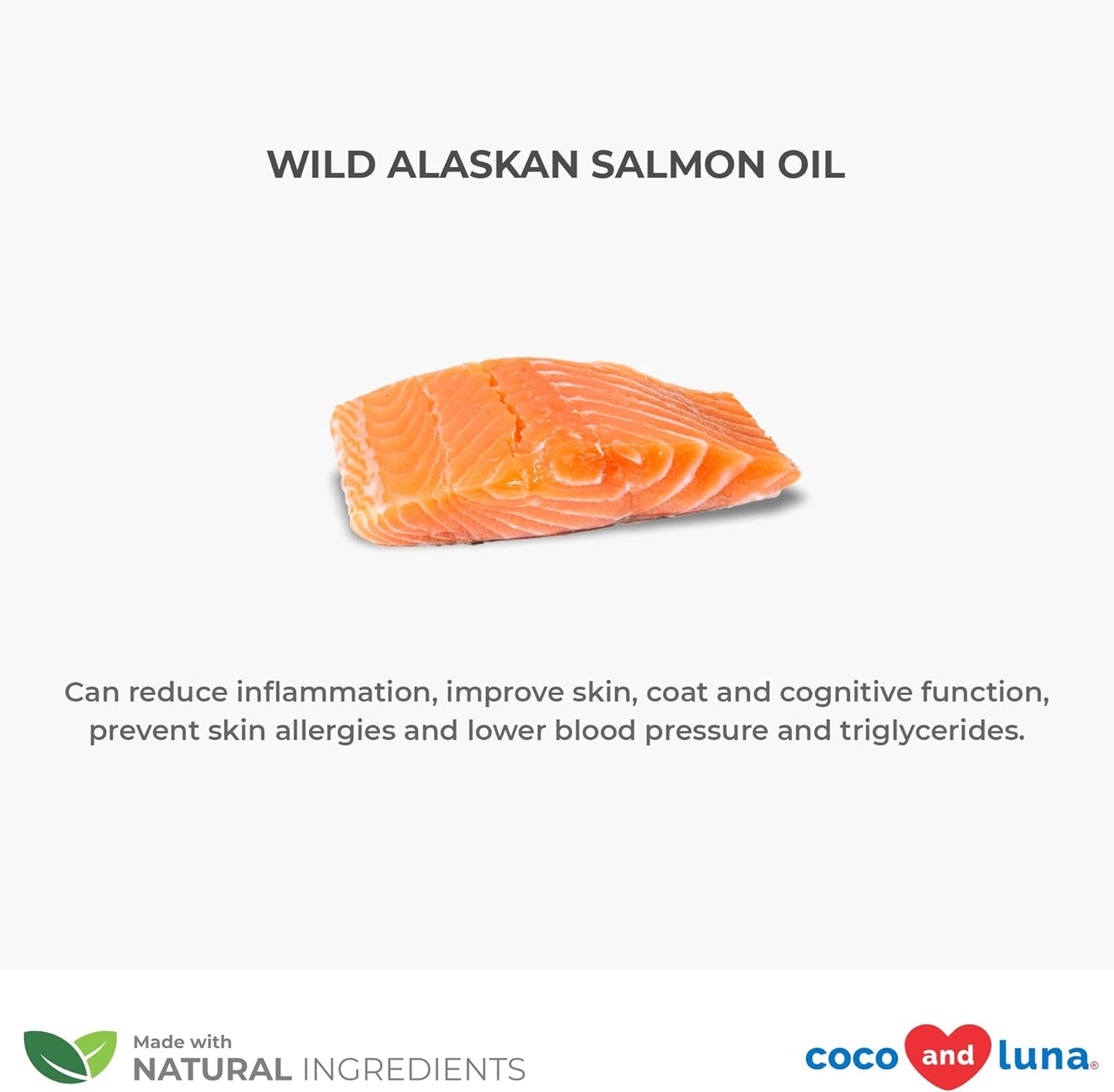 🐾 Coco and Luna Wild Alaskan Salmon Oil – Natural Supplement for Dogs & Cats