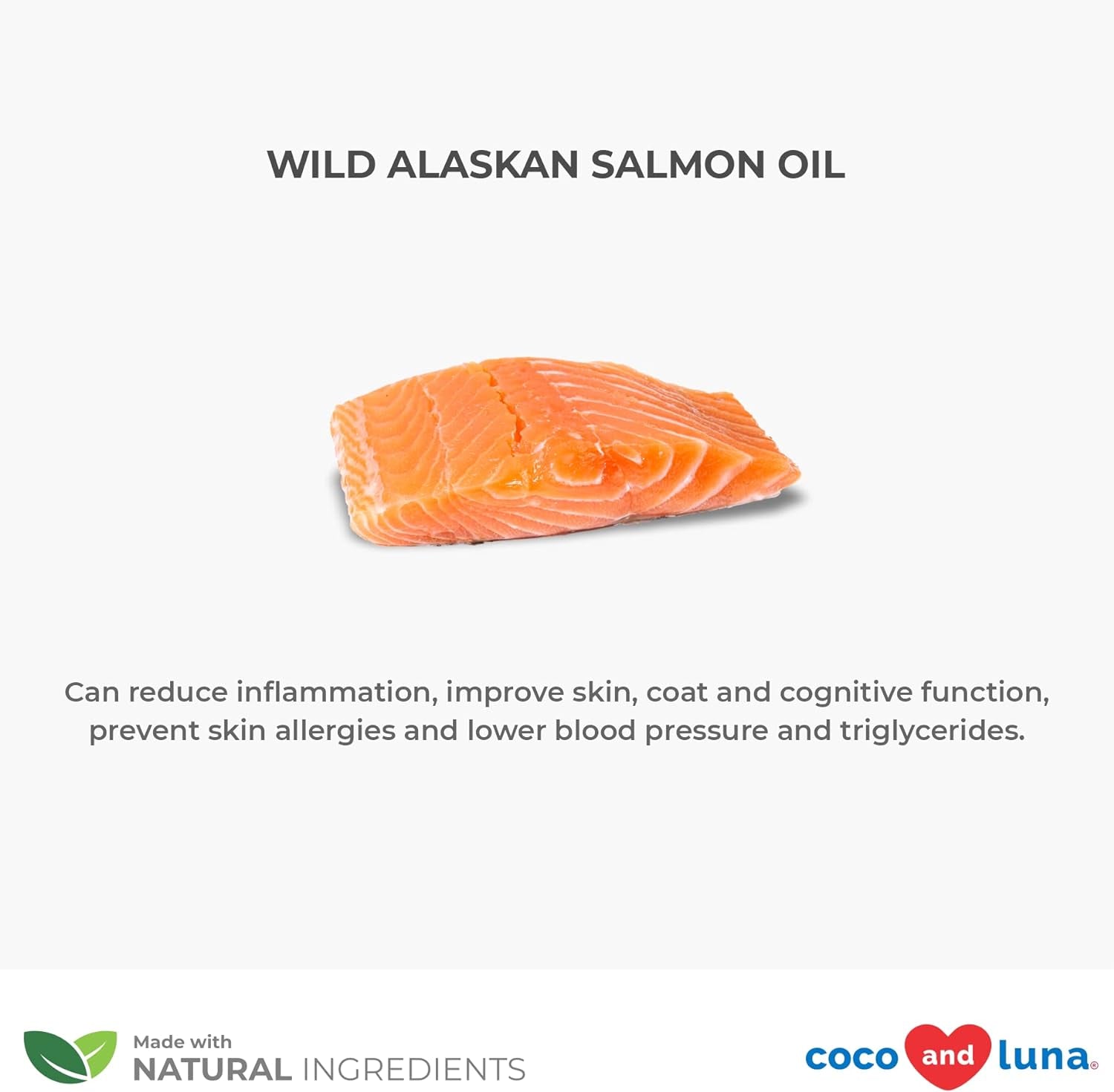 🐾 Coco and Luna Wild Alaskan Salmon Oil – Natural Supplement for Dogs & Cats