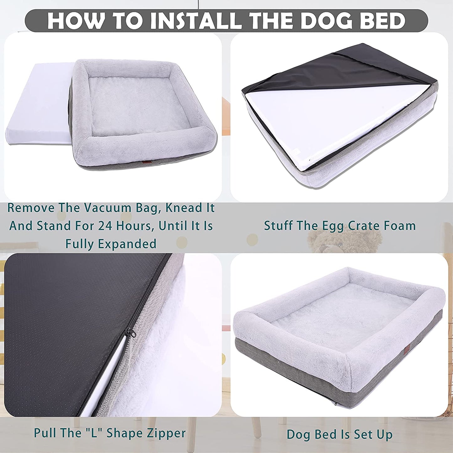 The Snuggly Sumo Slumber Station: Extra-Large Plush Dog Couch with Bolster Armrests for the Pampered Pup, Removable Cover for Easy Cleaning, and No-Skid Bottom for When They Get Groovy!