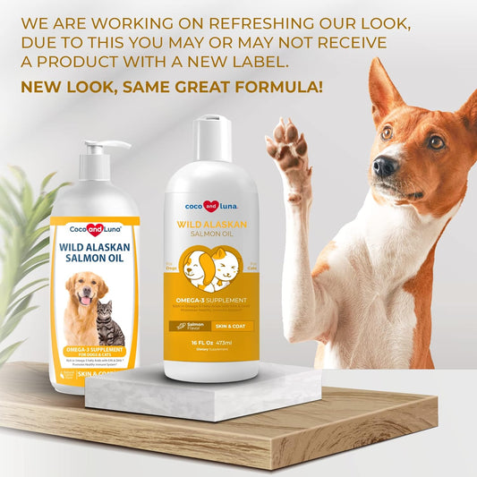 🐾 Coco and Luna Wild Alaskan Salmon Oil – Natural Supplement for Dogs & Cats